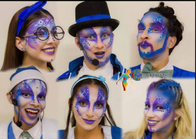 Maquillaje artistico para  Teatro Musical de colombia
